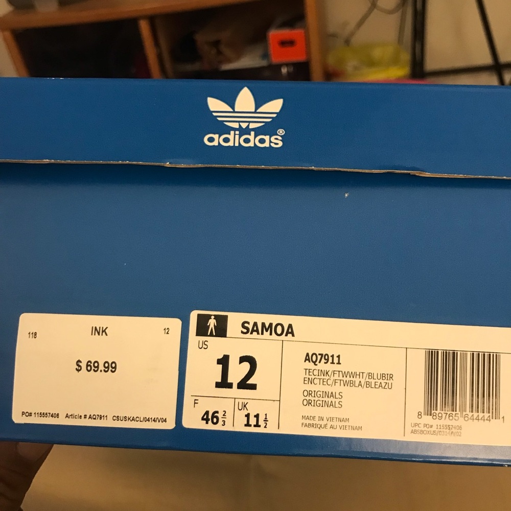Adidas Samoa bluebird